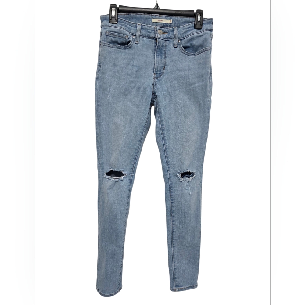 Levi's 711 Women's Distress Skinny Jeans Size 27